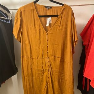 madewell xxl button front dress NWT